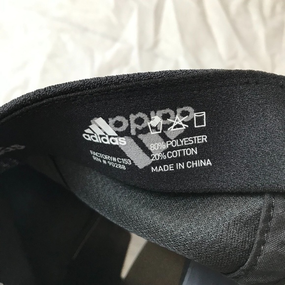 NEW Adidas Men's Release II Stretch Fit Size S/M Black/White Logo Cap Sport Hat - Picture 8 of 8